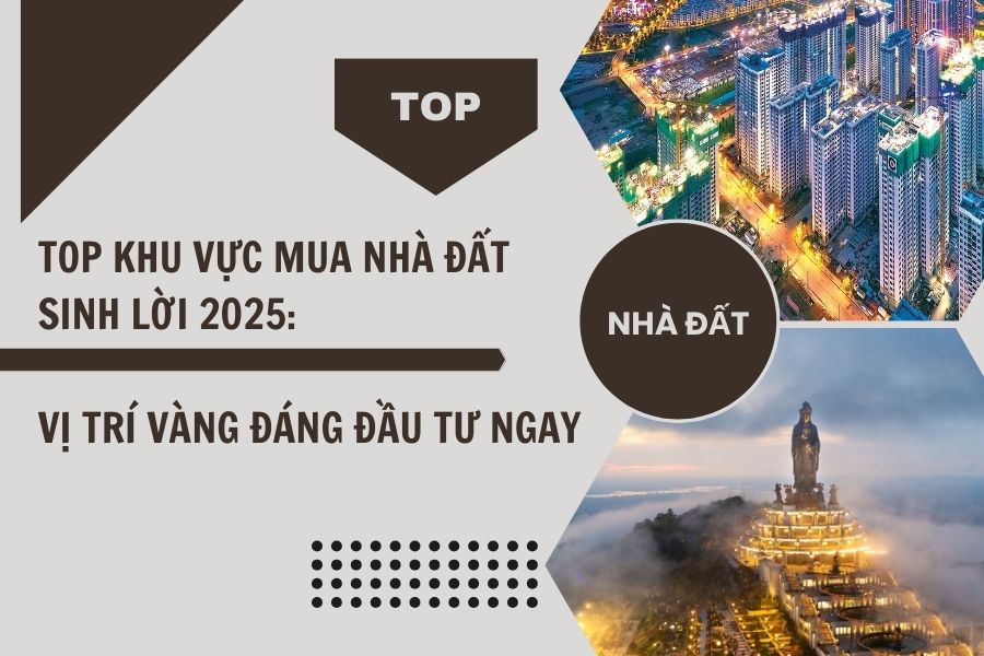 Top Khu Vực Mua Nhà Đất Sinh Lời 2025: Vị Trí Vàng Đáng Đầu Tư Ngay