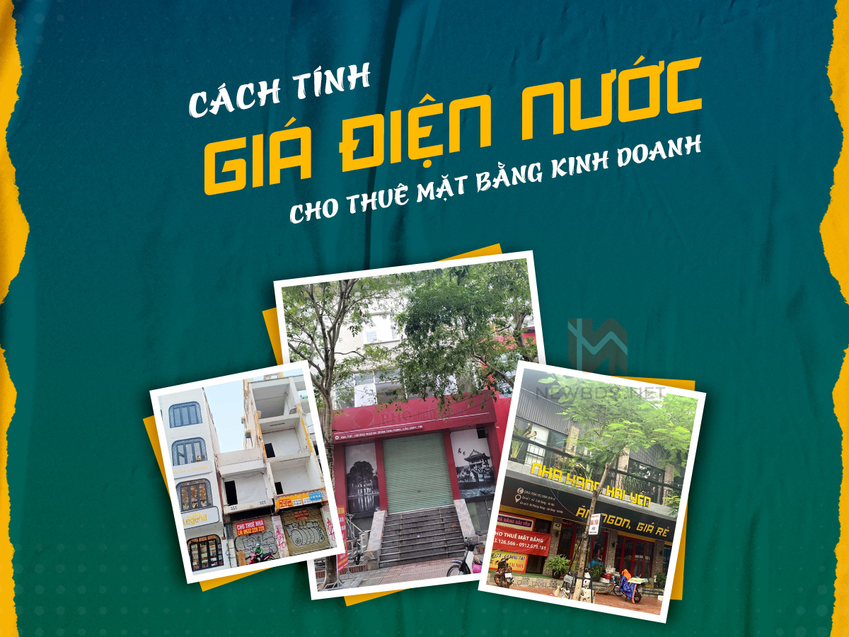 Cách tính giá điện nước cho thuê mặt bằng kinh doanh