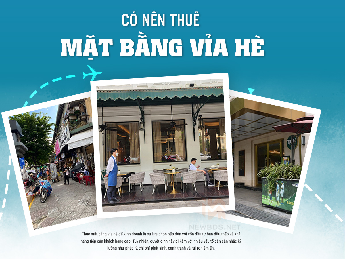 Có nên thuê mặt bằng vỉa hè để kinh doanh?